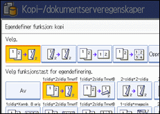 Illustrasjon av operasjonspanelet