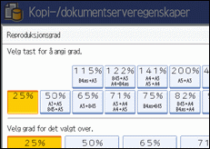 Illustrasjon av operasjonspanelet