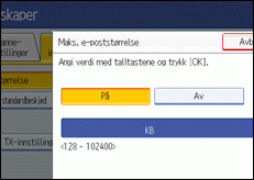 Illustrasjon av operasjonspanelet