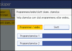 Illustrasjon av operasjonspanelet