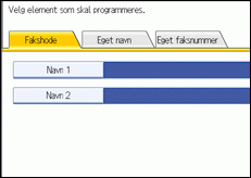 Illustrasjon av operasjonspanelet