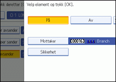 Illustrasjon av operasjonspanelet