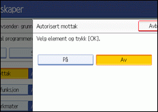 Illustrasjon av operasjonspanelet