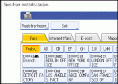 Illustrasjon av operasjonspanelet