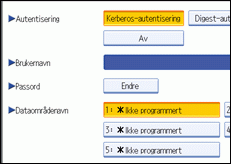 Illustrasjon av operasjonspanelet