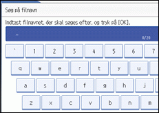 Illustration af betjeningspanelets skærm