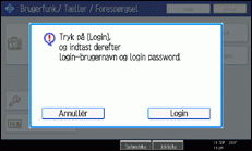 Illustration af betjeningspanelskærmen
