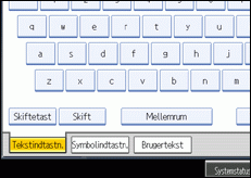 Illustration af betjeningspanelskærmen