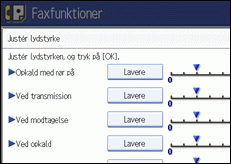 Illustration af sk&aelig;rmen i betjeningspanelet
