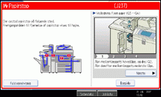 Illustration af sk&aelig;rmen p&aring; betjeningspanelet