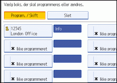 Skærmillustration af betjeningspanel