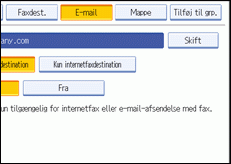 Skærmillustration af betjeningspanel