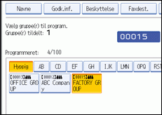 Skærmillustration af betjeningspanel