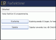 Skærmillustration af betjeningspanel