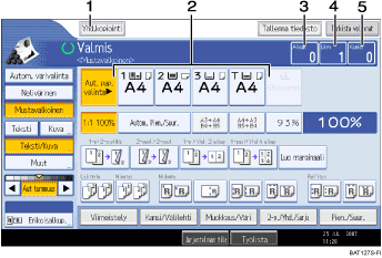 Numeroitu näyttöpaneeli