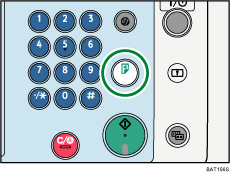 Imagem da tecla C&oacute;pia de teste