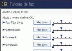 Imagem do ecrã do painel de operações.