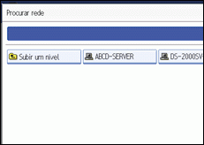 Ilustração do ecrã do painel de operação