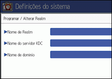 Ilustração do ecrã do painel de operação