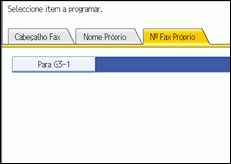Ilustração do ecrã do painel de operação