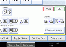 Ilustracja ekranu panelu operacyjnego