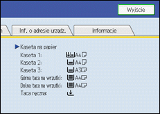 Ilustracja ekranu panela operacyjnego