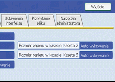 Ilustracja ekranu panela operacyjnego