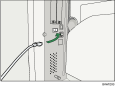 Ilustracja przedstawiajca podczanie kabla Ethernet