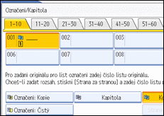 Ilustrace displeje ovládacího panelu
