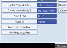Obr&aacute;zek obrazovky ovl&aacute;dac&iacute;ho panelu