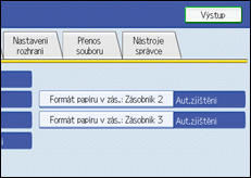 Obr&aacute;zek obrazovky ovl&aacute;dac&iacute;ho panelu