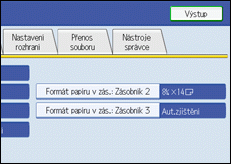 Obr&aacute;zek obrazovky ovl&aacute;dac&iacute;ho panelu