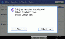 Obr&aacute;zek obrazovky ovl&aacute;dac&iacute;ho panelu