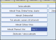 obrázek obrazovky ovládacího panelu