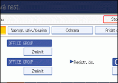 Obrázek displeje ovládacího panelu