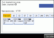 Obrázek displeje ovládacího panelu