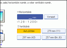Obrázek displeje ovládacího panelu