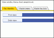 Obrázek displeje ovládacího panelu