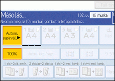 A kezel�panel k&eacute;perny�j&eacute;nek bemutat&aacute;sa