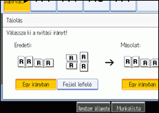 A kezel�panel k&eacute;perny�j&eacute;nek bemutat&aacute;sa