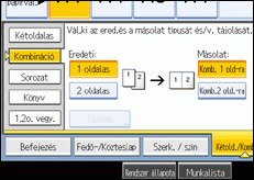 A kezel�panel k&eacute;perny�j&eacute;nek bemutat&aacute;sa