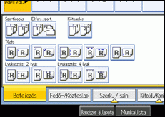A kezel�panel k&eacute;perny�j&eacute;nek bemutat&aacute;sa