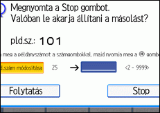 A kezel�panel k&eacute;perny�j&eacute;nek bemutat&aacute;sa