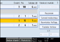 A kezel�panel k&eacute;perny�j&eacute;nek bemutat&aacute;sa