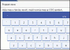 A kezel�panel k&eacute;perny�j&eacute;nek bemutat&aacute;sa