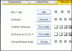 A kezel�panel k&eacute;perny�j&eacute;nek bemutat&aacute;sa