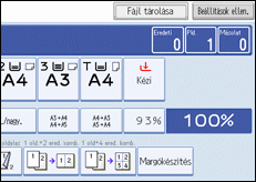A kezel�panel k&eacute;perny�j&eacute;nek bemutat&aacute;sa