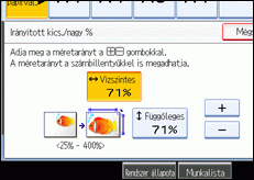 A kezel�panel k&eacute;perny�j&eacute;nek bemutat&aacute;sa