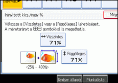 A kezel�panel k&eacute;perny�j&eacute;nek bemutat&aacute;sa
