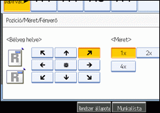 A kezel�panel k&eacute;perny�j&eacute;nek bemutat&aacute;sa